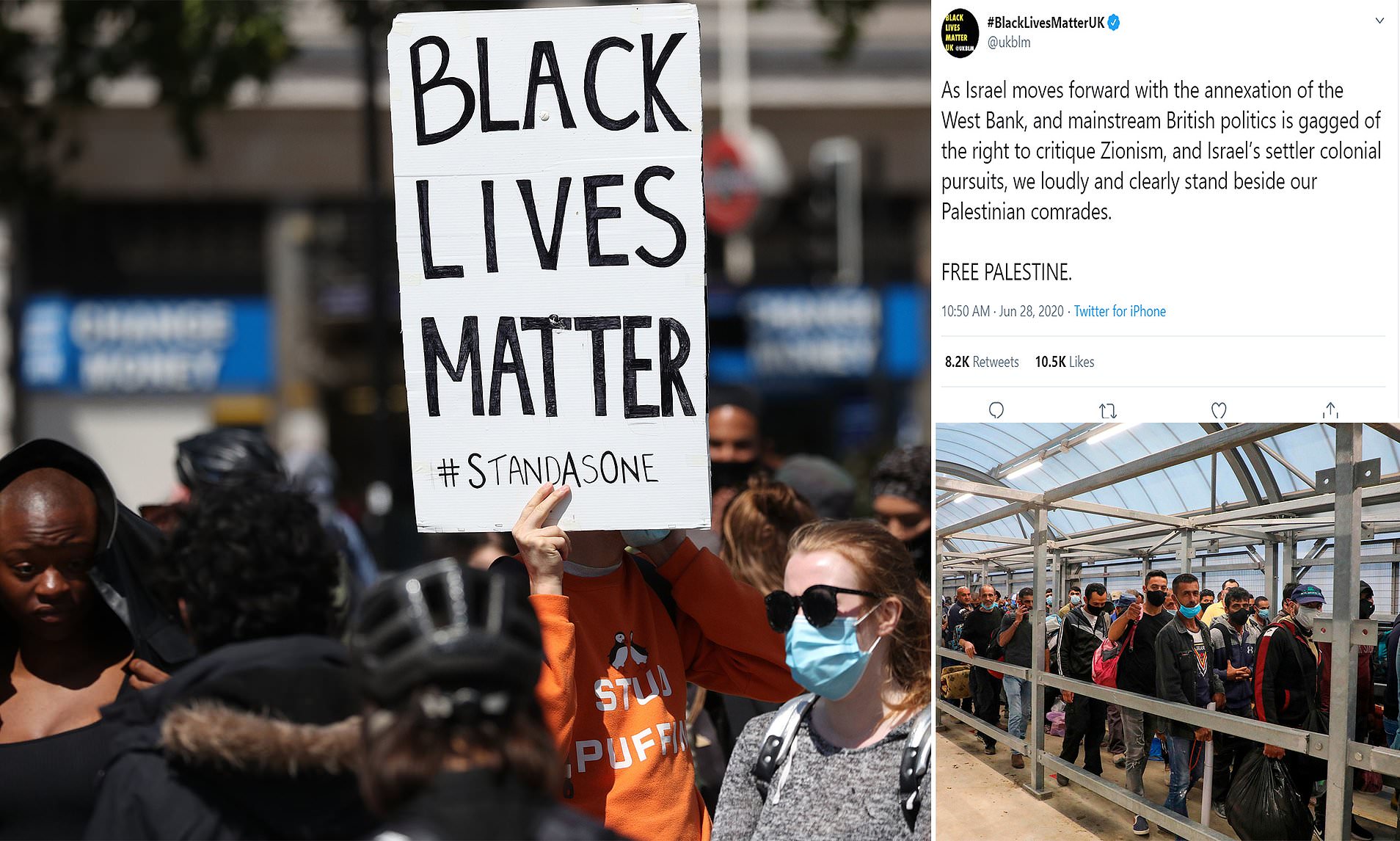 Black Lives Matter UK in social media storm as they attack Israel and ...