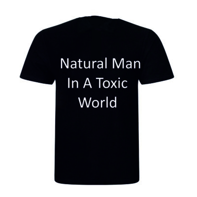 Printed T-shirt Natural man in a toxic world