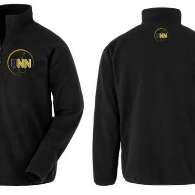 UNN Embroidered Fleece unisex BLACK