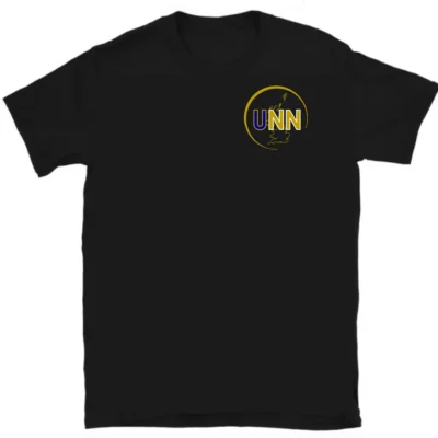 Embroidered UNN T-shirt (black)